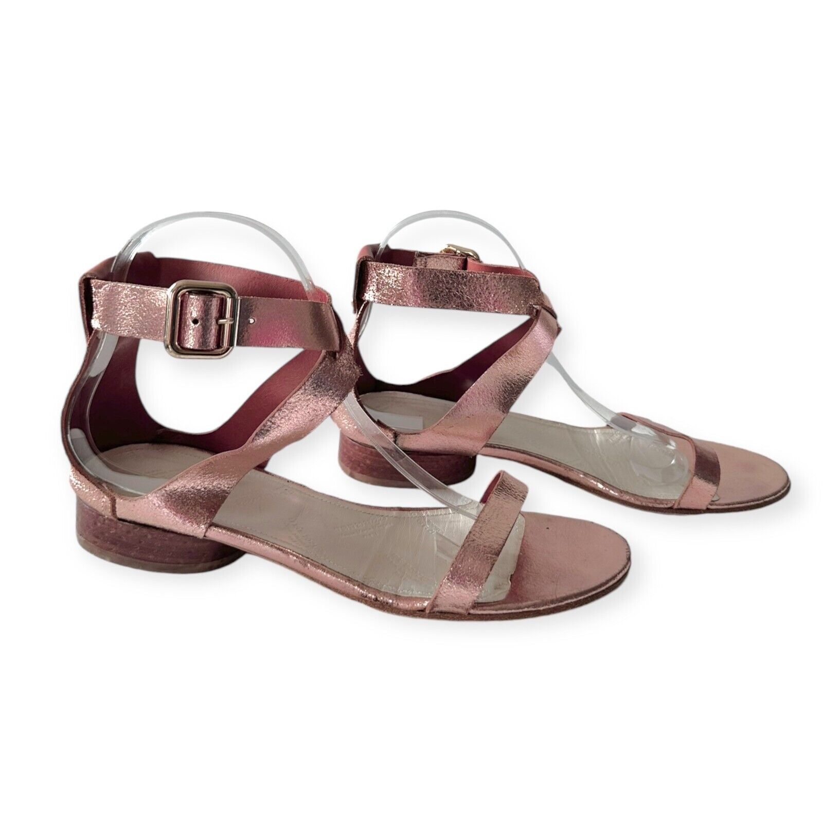 Maison Martin Margiela Rose Gold Metallic Low Hee… - image 7