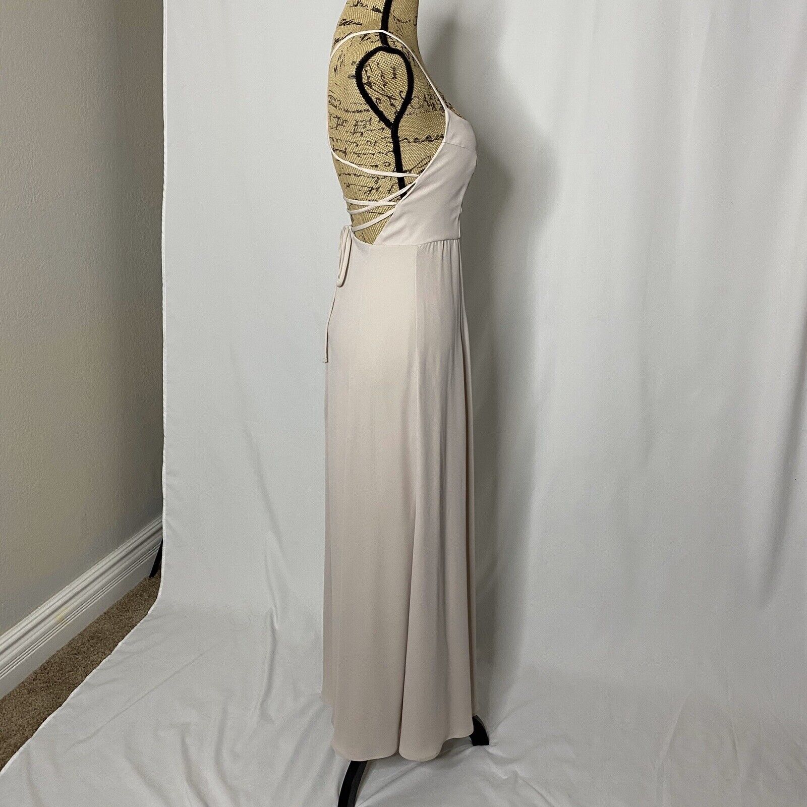 Show Me Your Mumu Maxi Dress XS Pale Rose Lilac S… - image 5