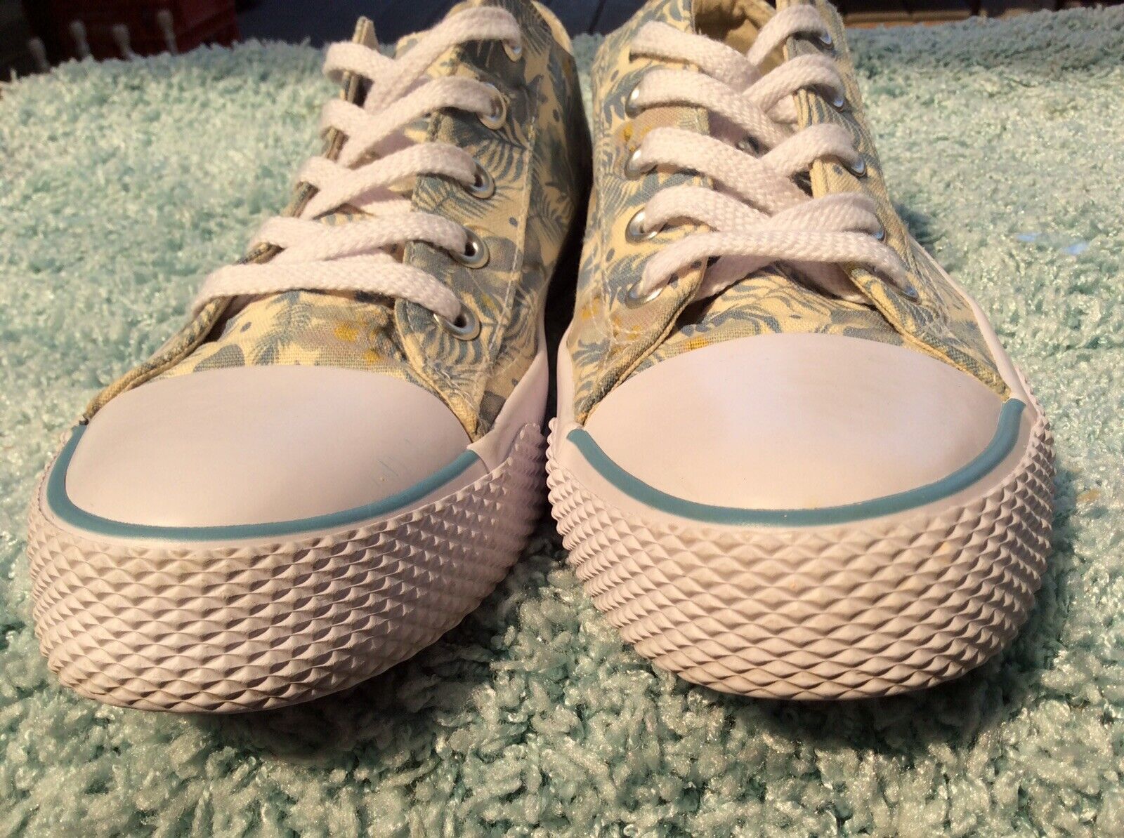 AIRWALK Sneakers Floral Canvas Size 9.5 Super Cut… - image 6