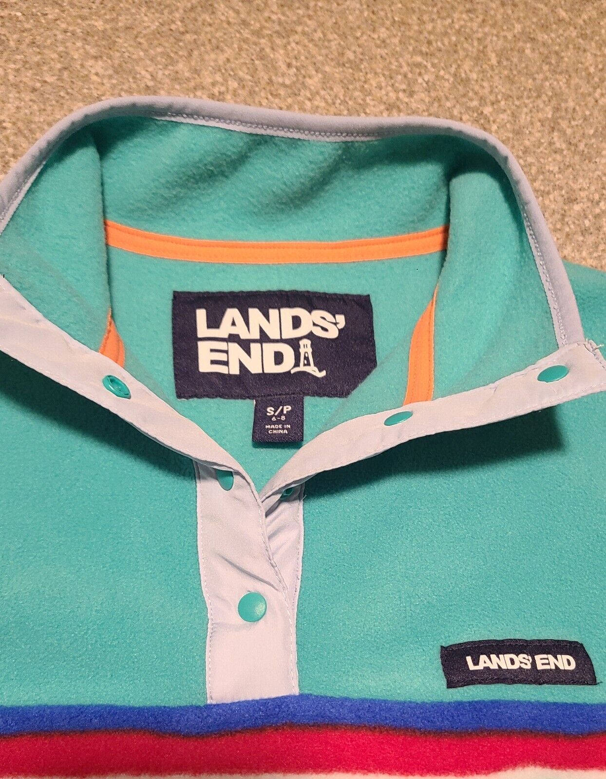 Lands End Womens Snap Front Fleece - image 3