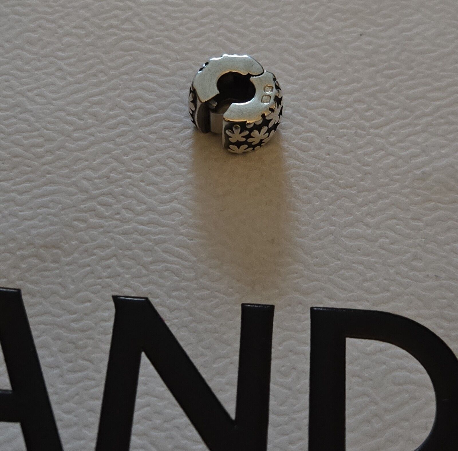 Genuine Pandora Silver Daisy Flower Clip Charm VG… - image 7