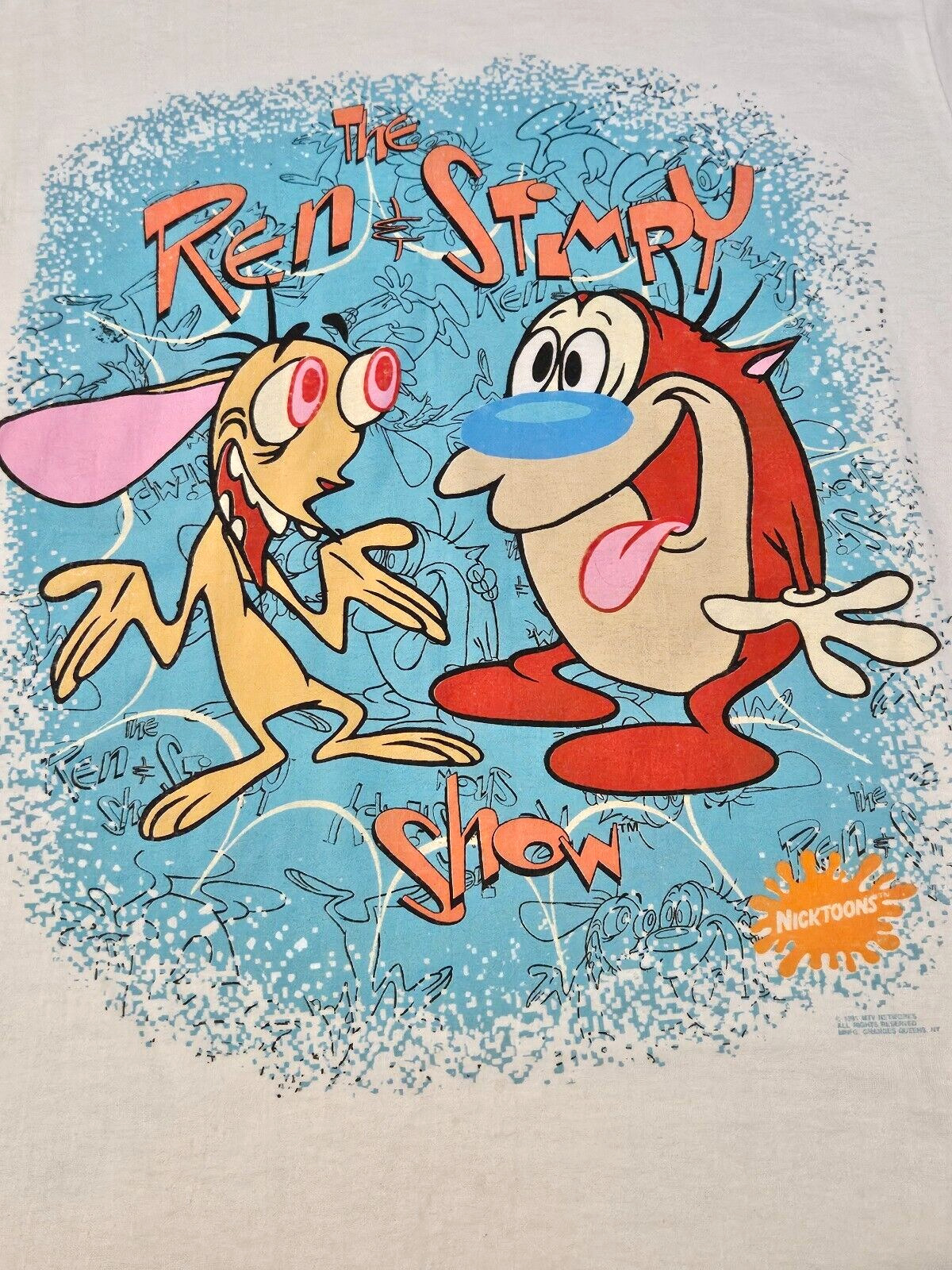 1991 The Ren And Stimpy Show Shirt - Nicktoons Ni… - image 2