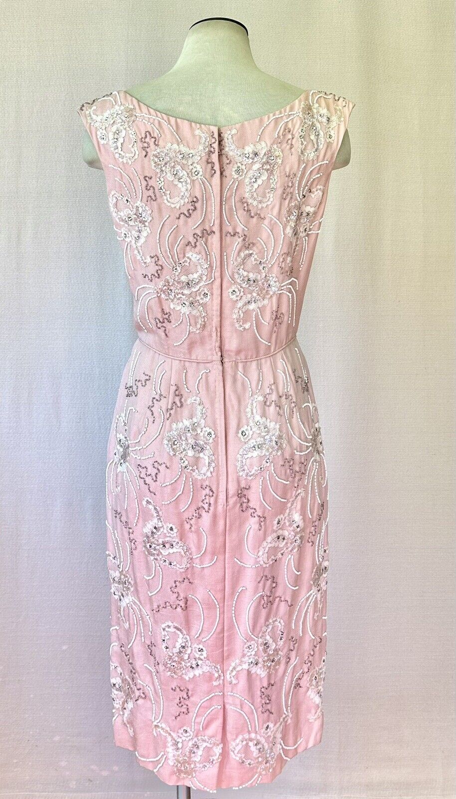 Vintage Lillie Rubin 1950S 1960S Pink Party Dress… - image 5