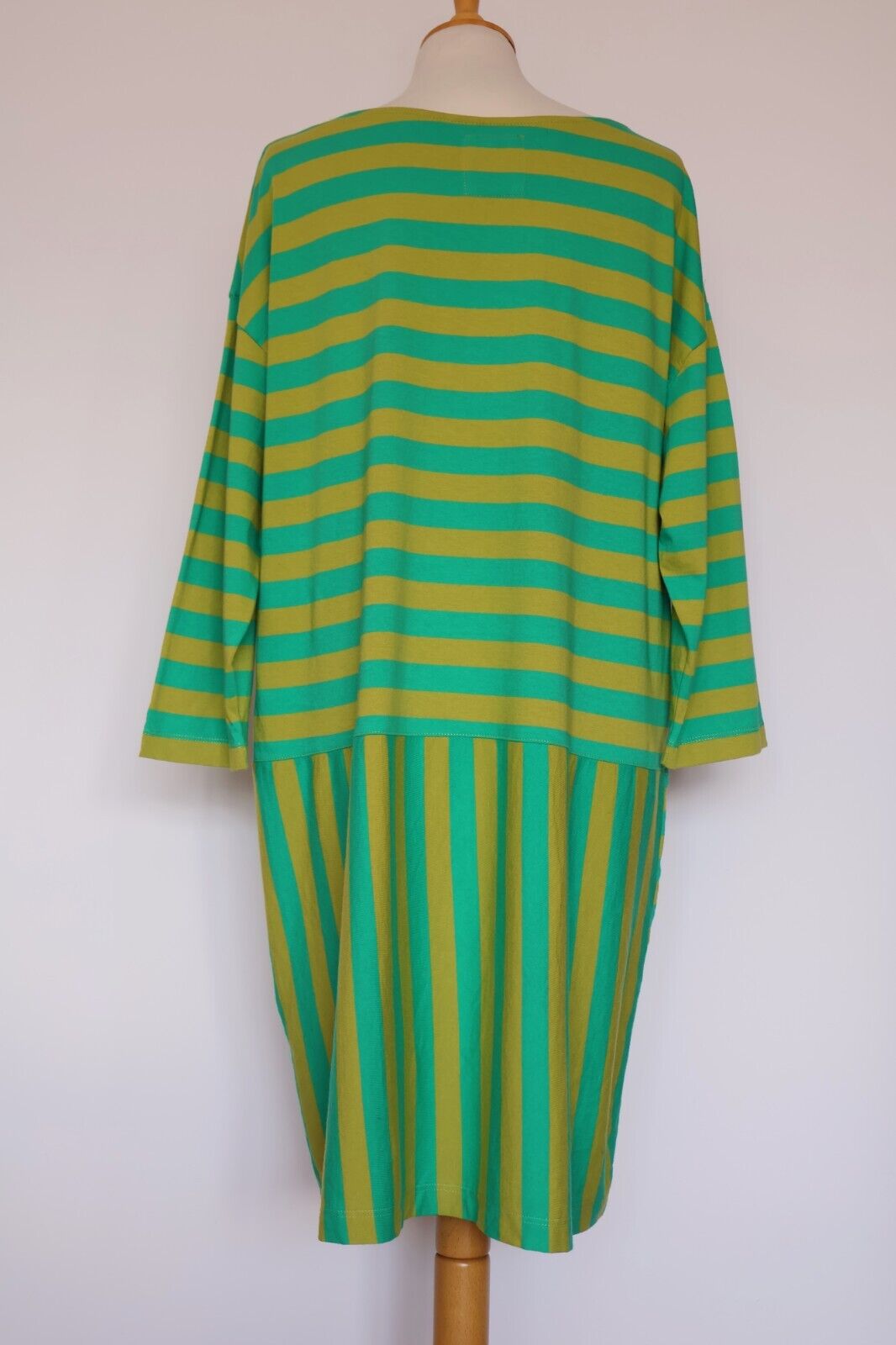 Gudrun Sjoden Striped Green Organic Cotton Dress … - image 5