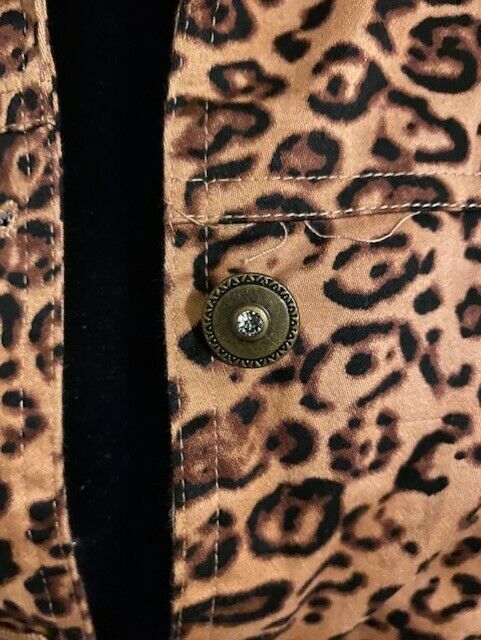 Eminent by Lisa leopard print button down jacket … - image 3