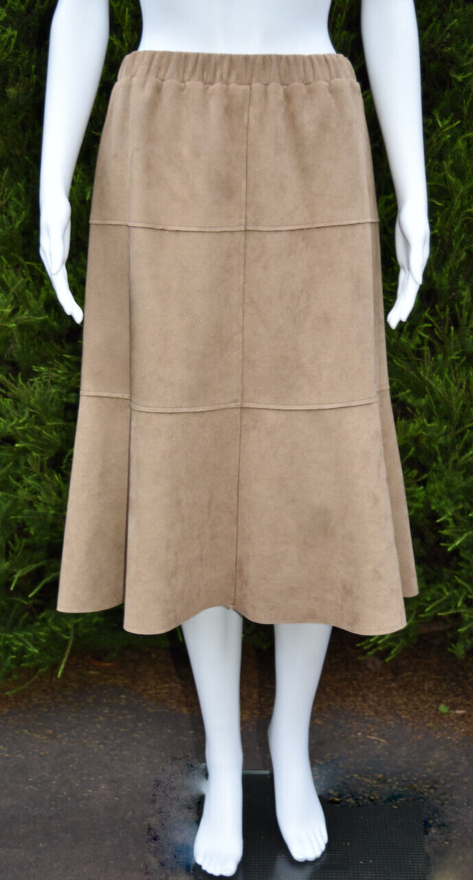 FELLA HAMILTON Faux Suede Skirt - Size 10 - EUC - image 1