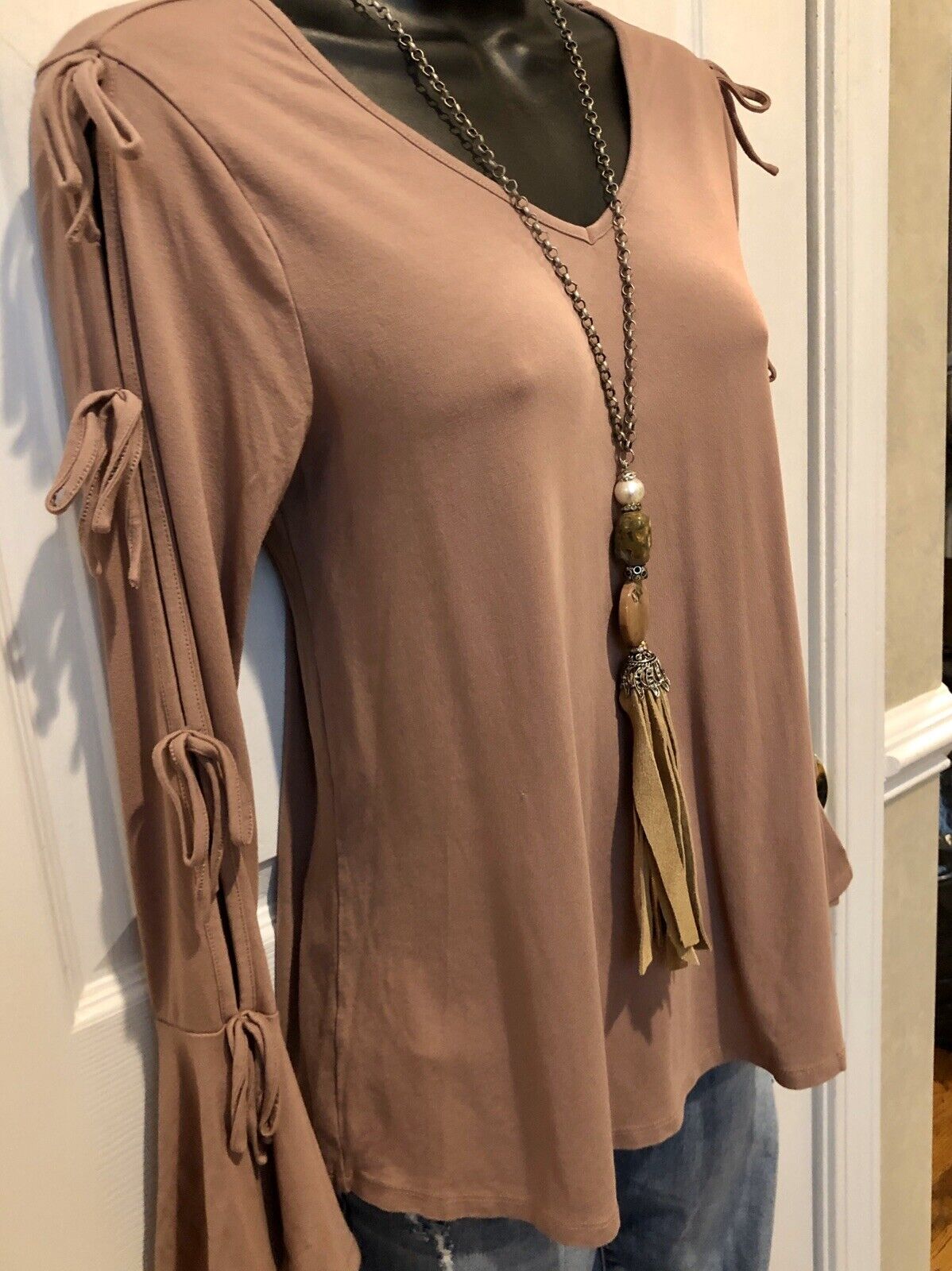 ANTHROPOLOGIE Cupio size S/P  Blush Blouse Shirt … - image 2