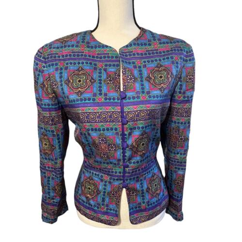 Vintage Adrianna Papell Women's Jacket Mandala Sa… - image 1