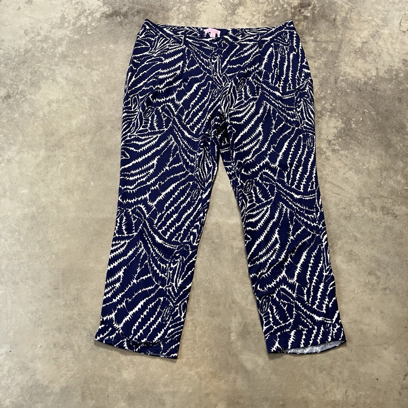 Lilly Pulitzer Pants Womens 12 Blue Show Your Str… - image 1