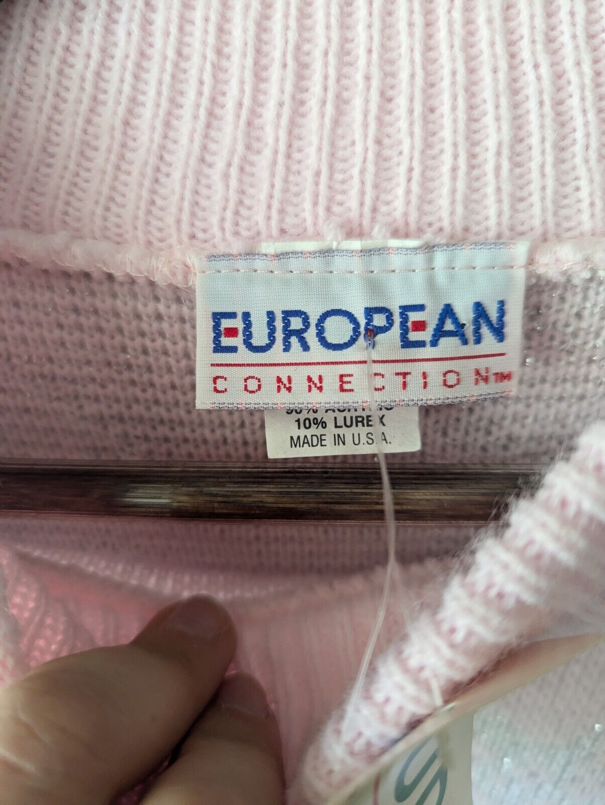 Vintage European Collection Sweater Deadstock 198… - image 3