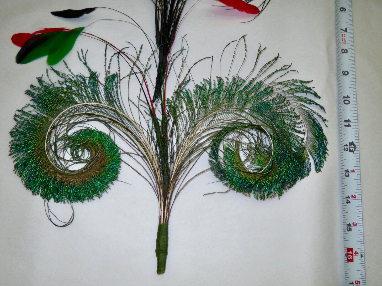 Antique Art Nouveau Headdress Feathers 2 Art Deco… - image 3