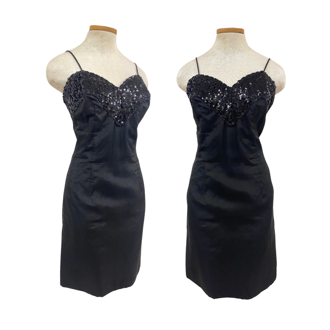 Vtg 50s Lilli Diamond LBD Bombshell Pinup Sheer J… - image 4