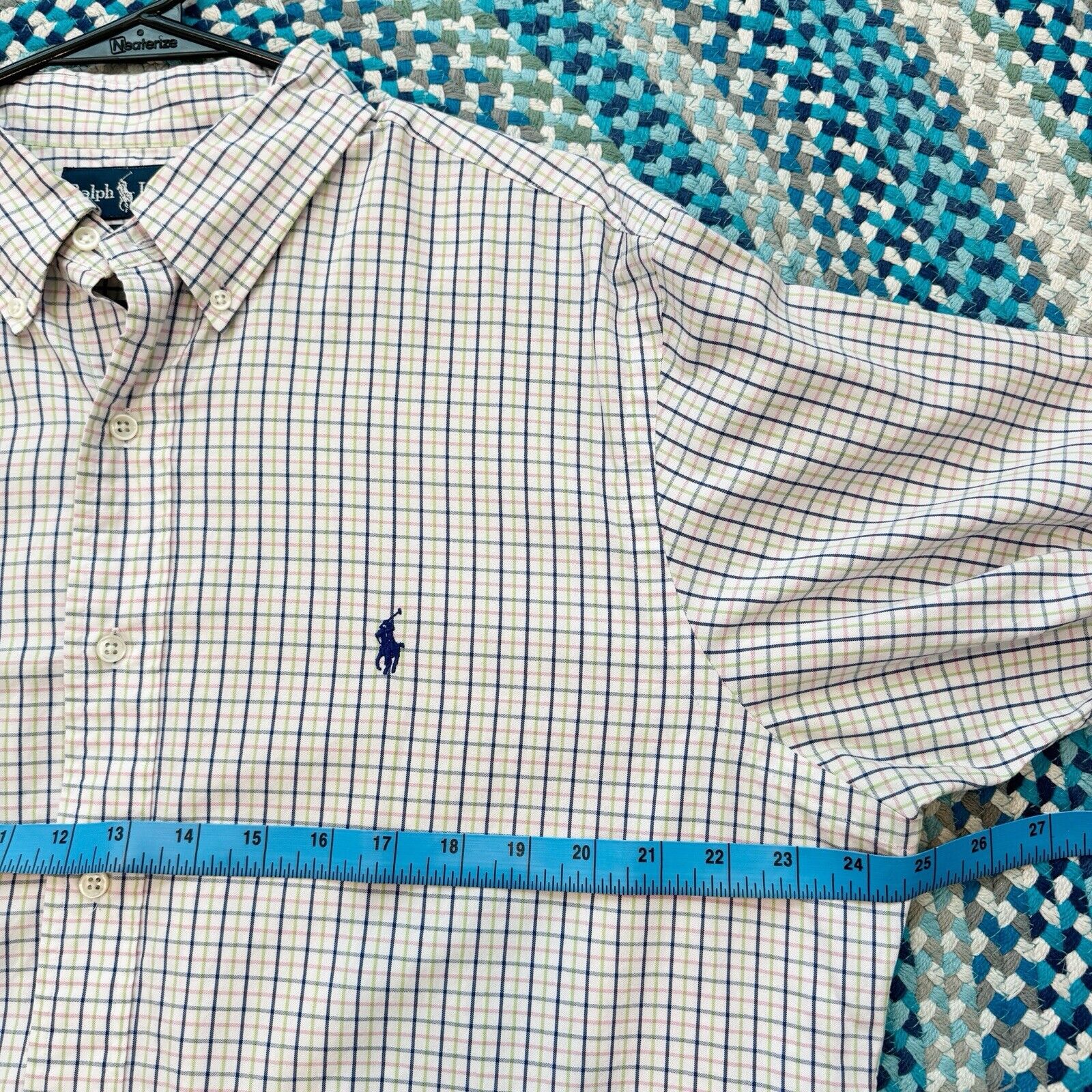 Ralph Lauren Spring Shirt Mens Large 16 1/2 Check… - image 6