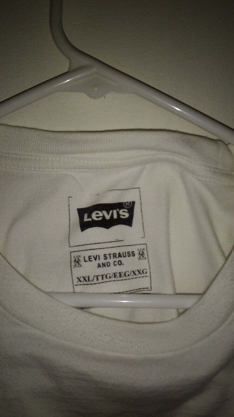 Levi's 1950's SS T-shirt XXL White - image 2