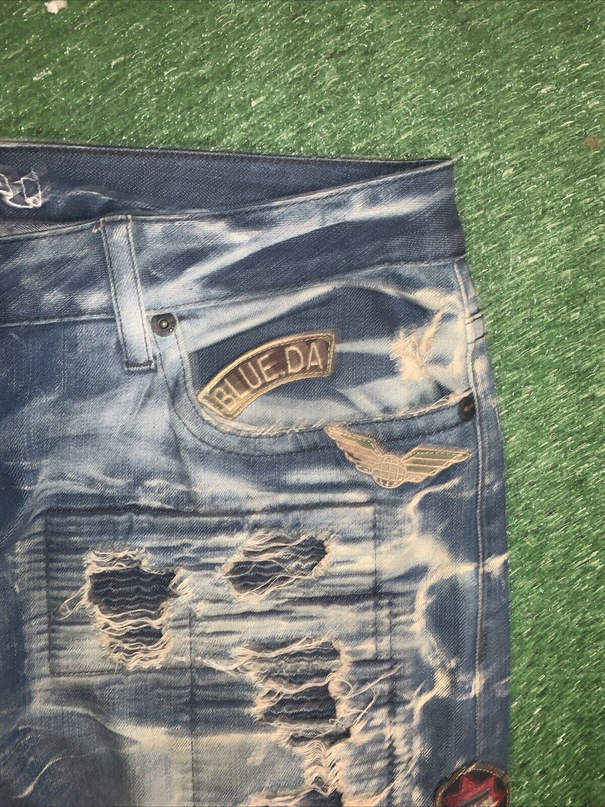 Robins Jeans Men 40 Distressed Biker Jeans Vintage - image 5