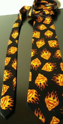 Vintage DC Superman Logo Tie - 2001