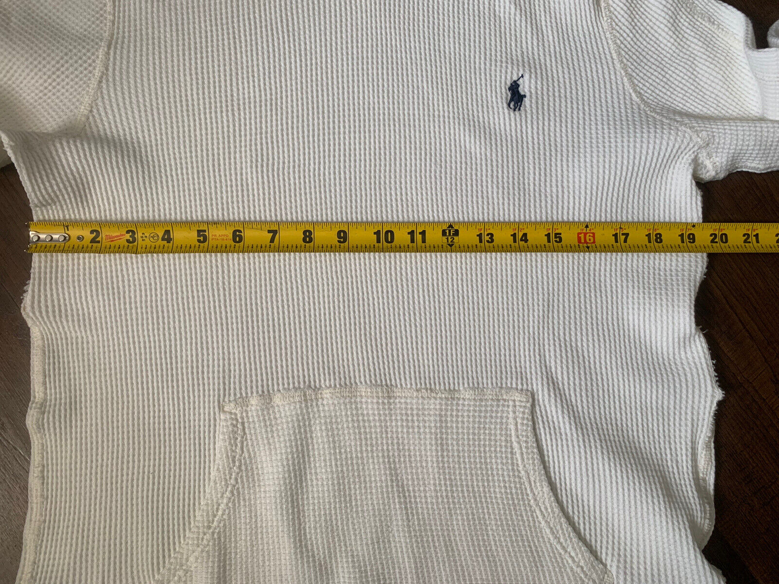 vtg polo ralph lauren mens white hoodie - image 3