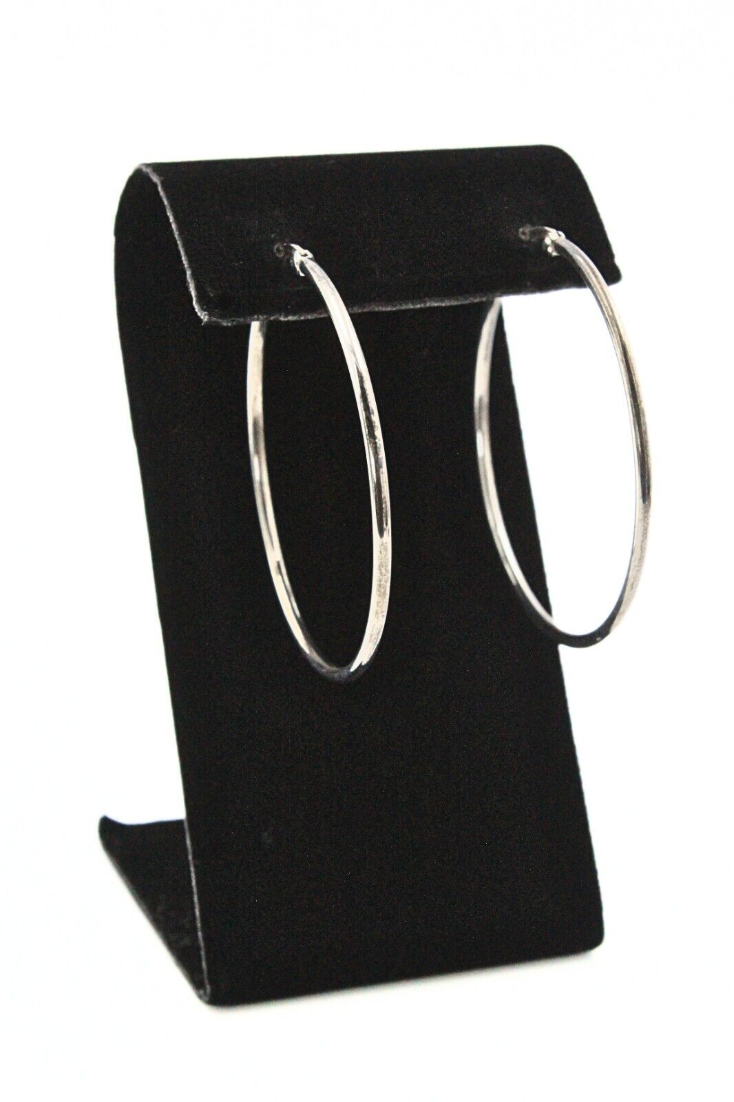 Exquisite Sterling Silver Large Hoop Earrings - image 3