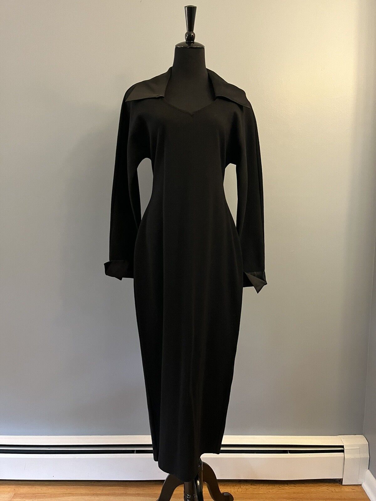 Vintage Andrea Jovine Evening Knit Dress Satin Co… - image 2