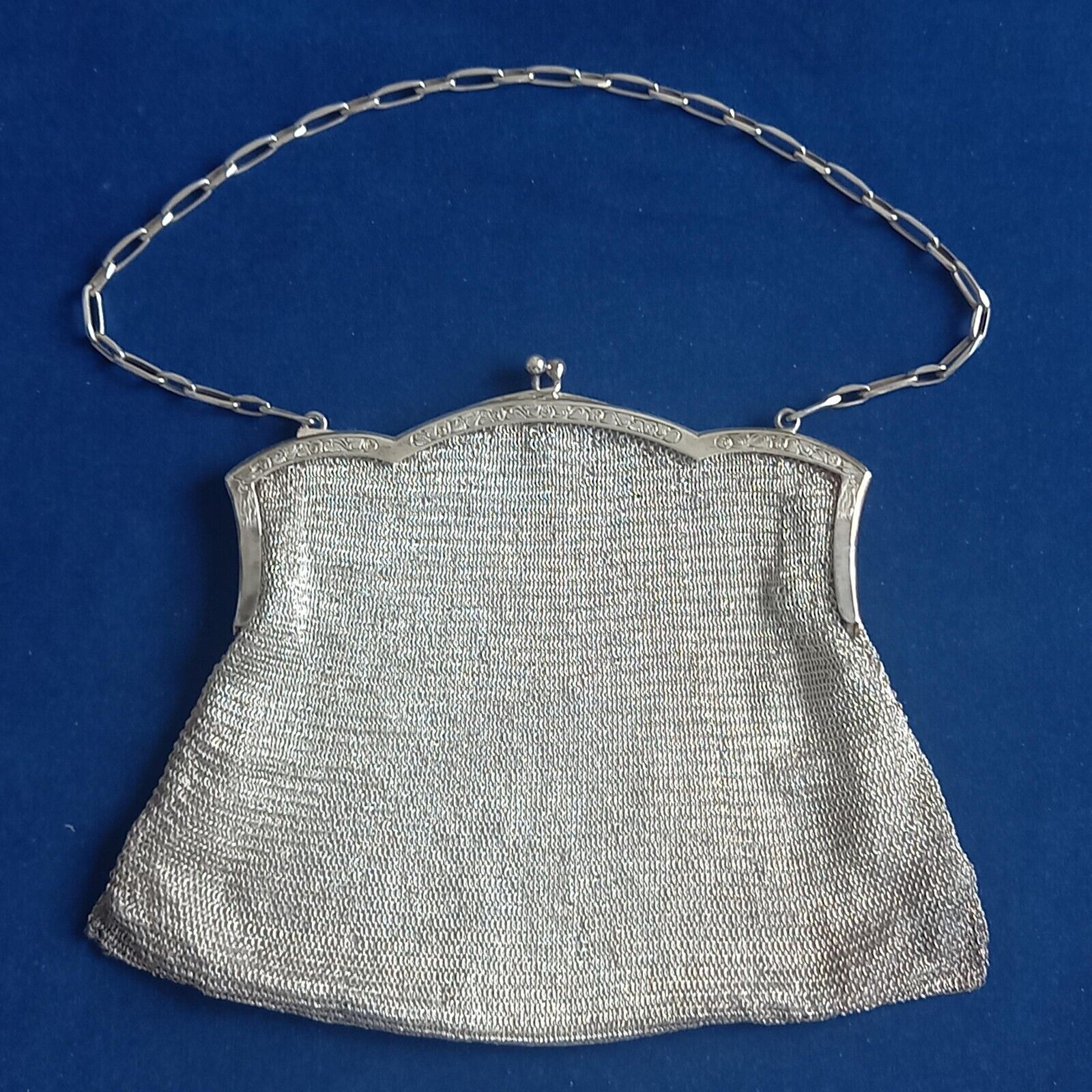 Antique german Silver .800 mesh purse hallmarked … - image 2