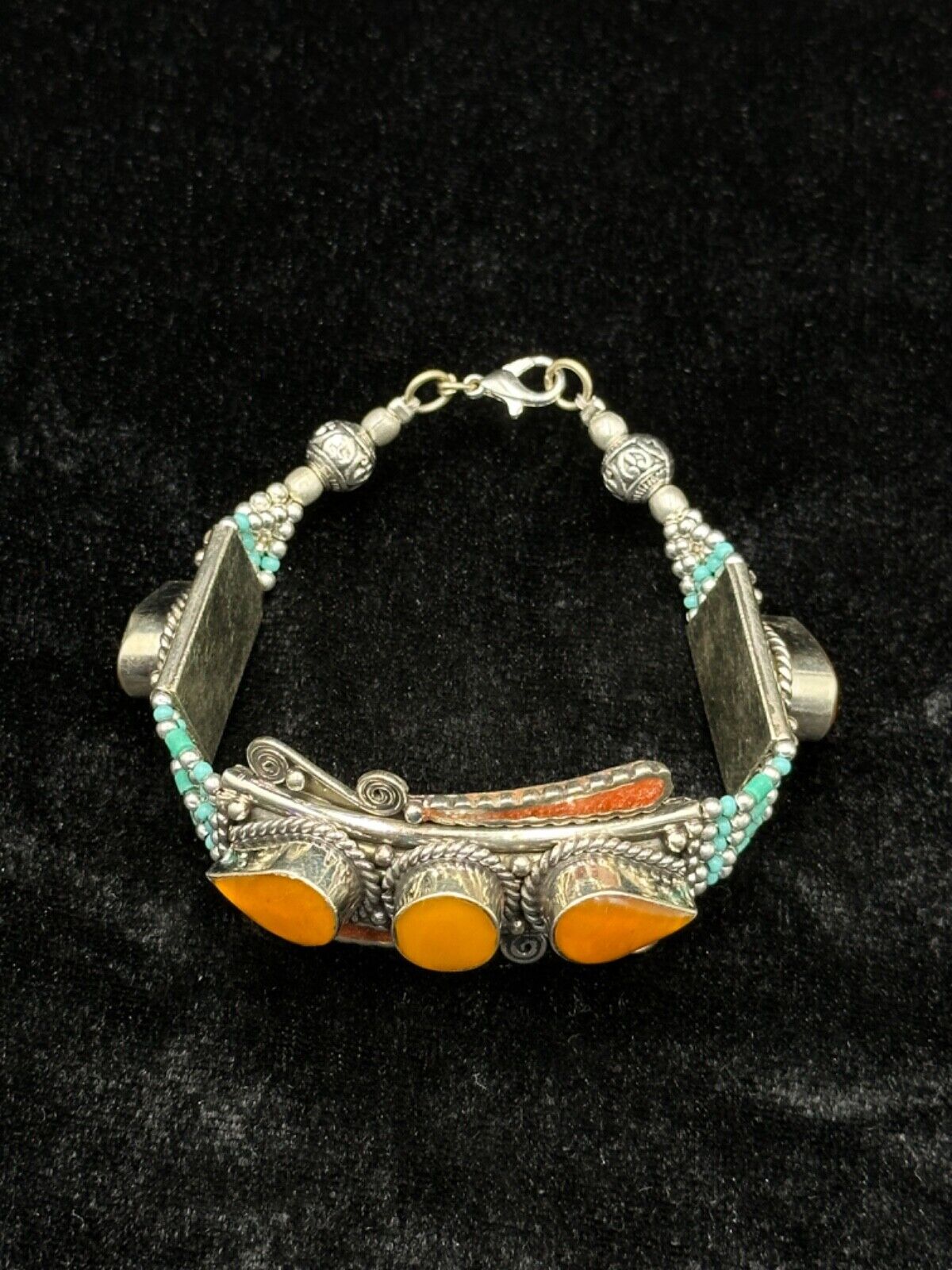 Vintage Tibetan Nepalese Handmade Ethnic Bracelet… - image 7