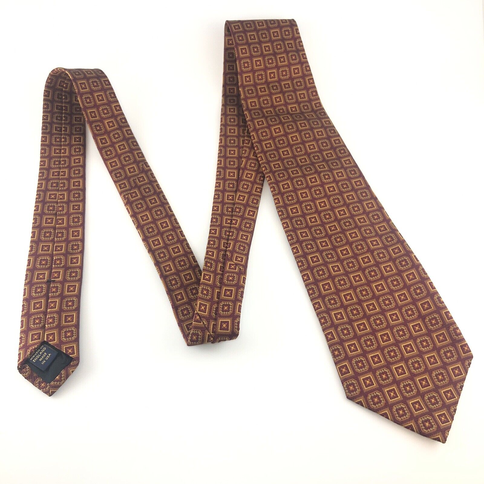 Pristine Brooks Brothers Makers Tie Burnt Orange … - image 5