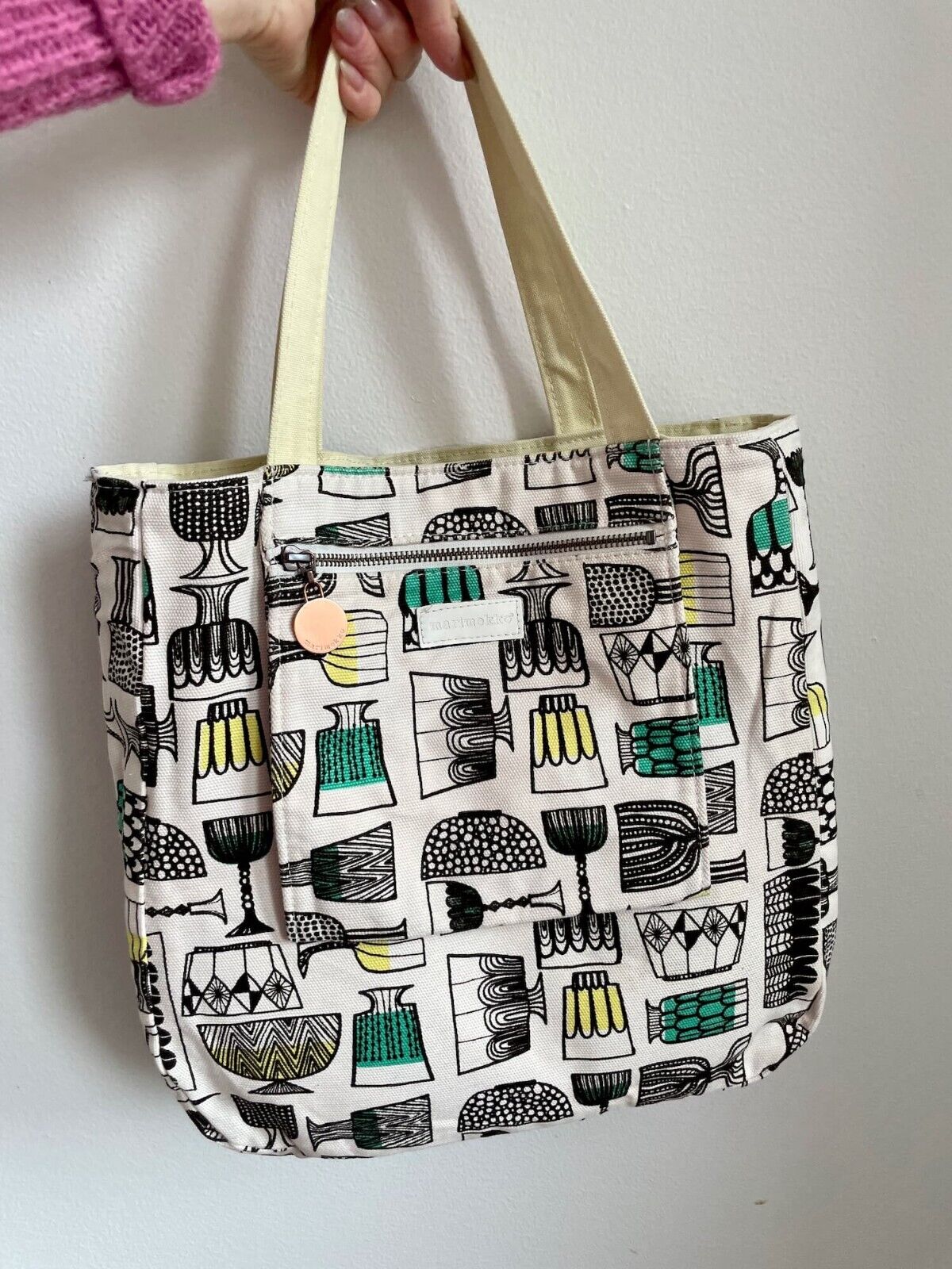 Reversible MARIMEKKO Canvas tote bag, Shoulder Bag - image 11