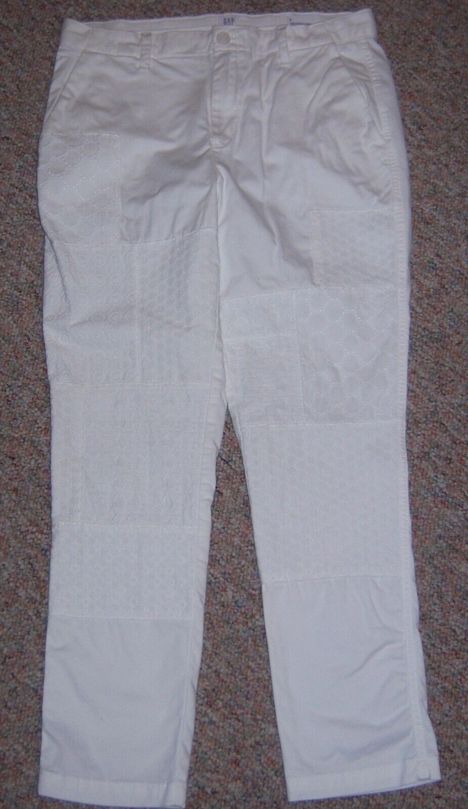 GAP White Girlfriend Chino Slim Leg Ankle Khaki P… - image 1