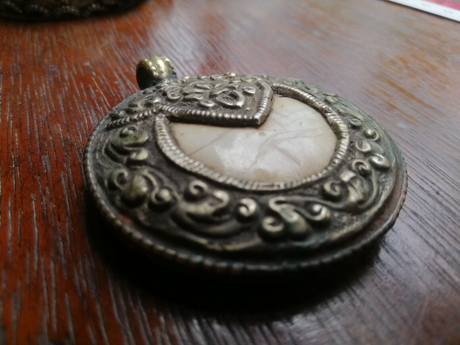 Vintage Nepalese Pendants Flower Parttern Tibetan… - image 7