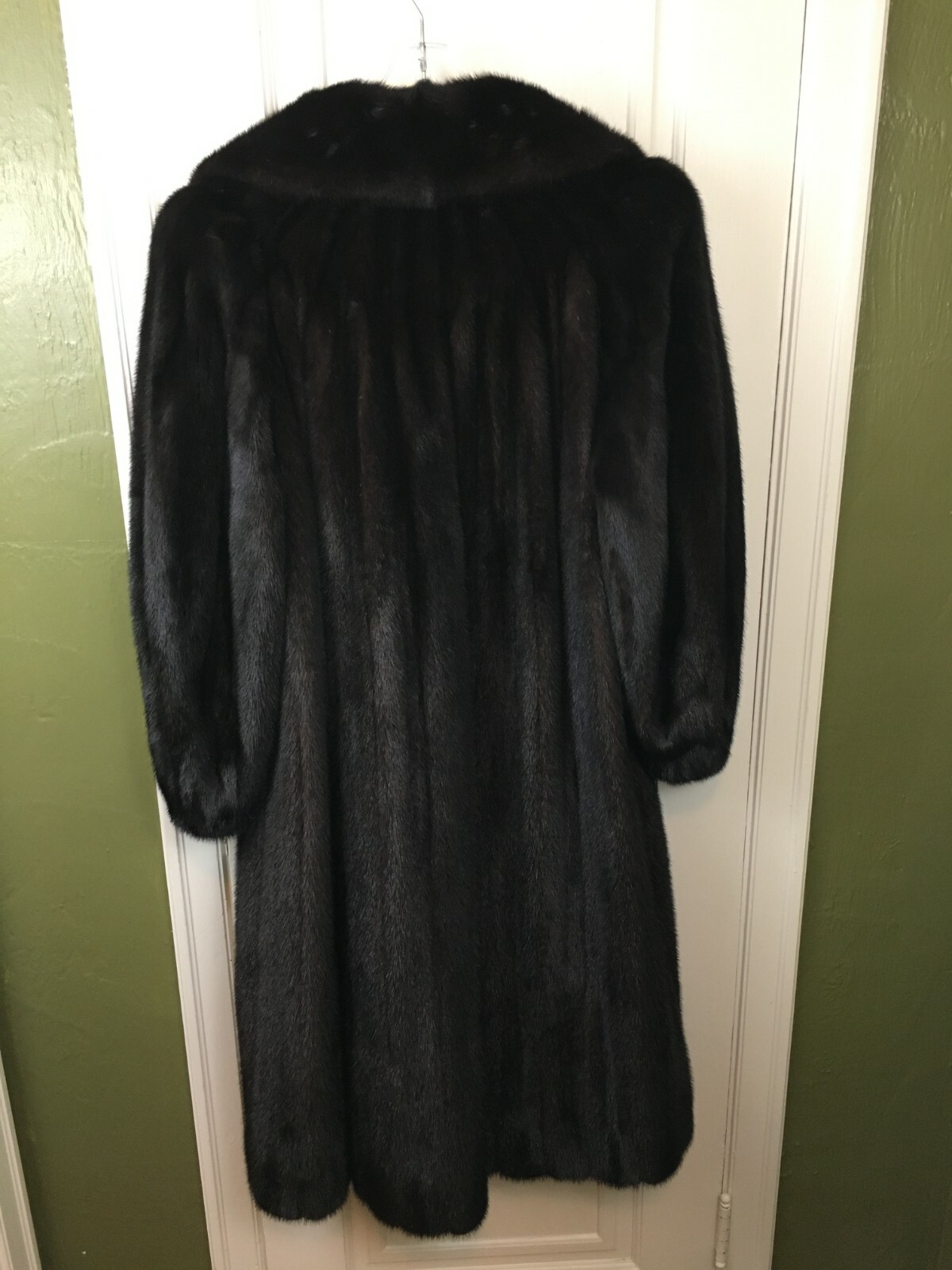 Classic MINK fur coat dark brown black Women's La… - image 2