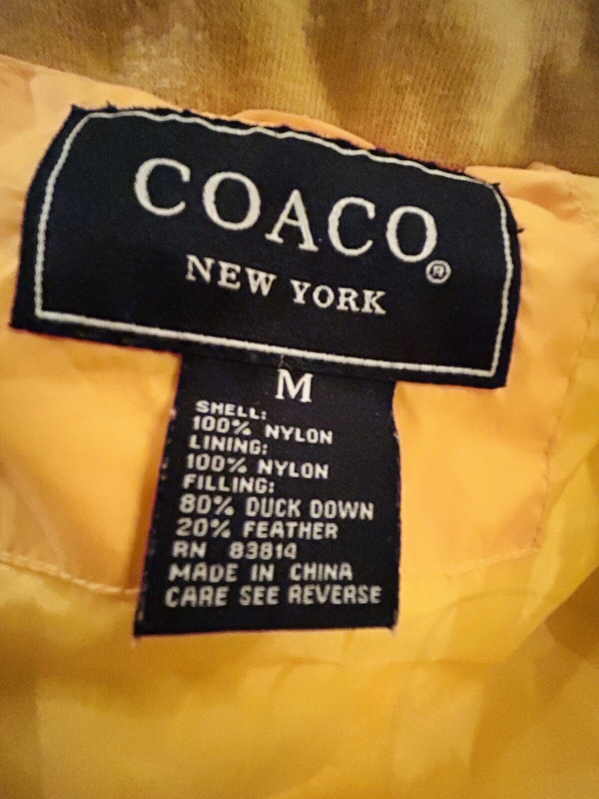 Coaco New York Size Med Womens Down Vest Full Zip… - image 7