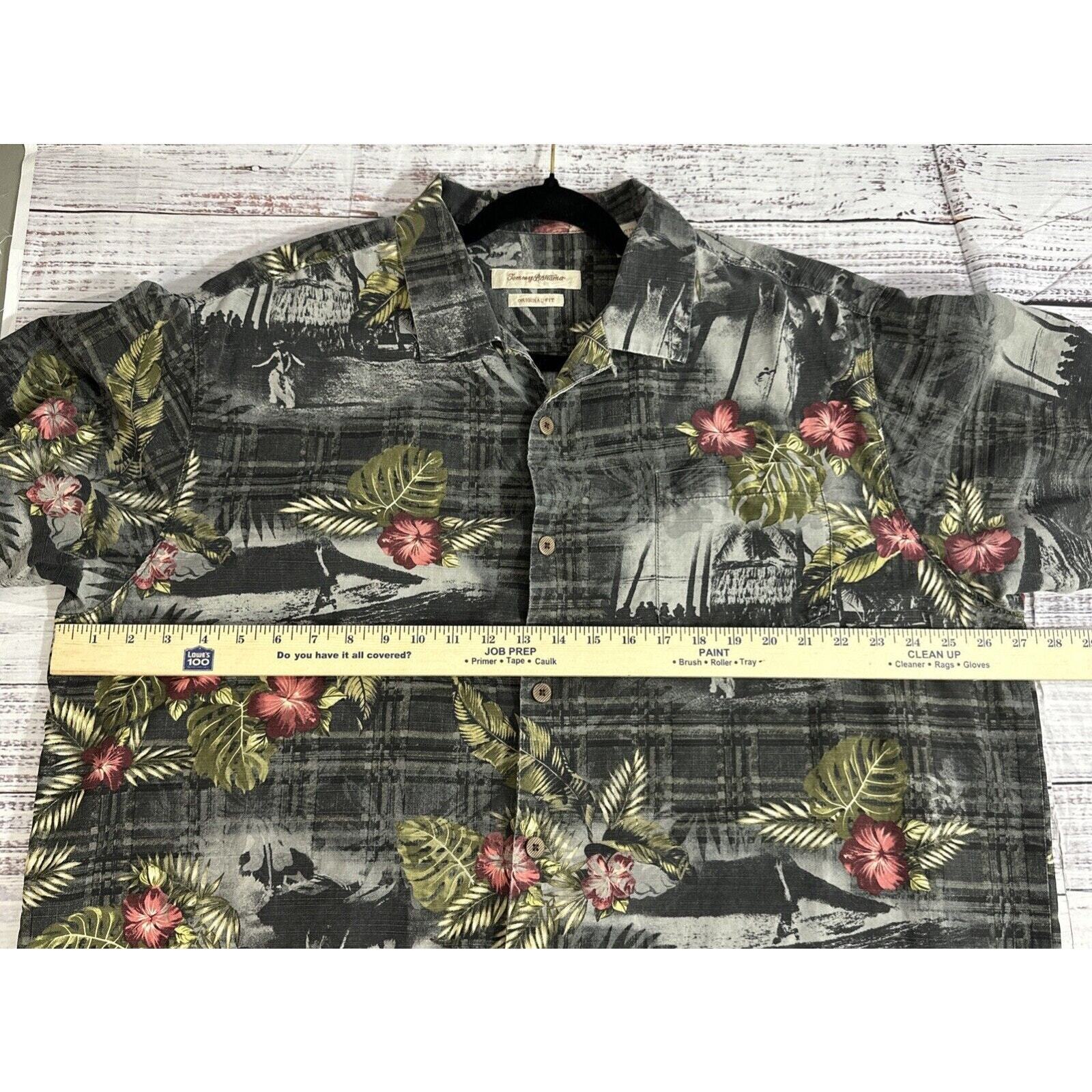 Tommy Bahama Silk Hawaiian Shirt Mens XXL Origina… - image 5