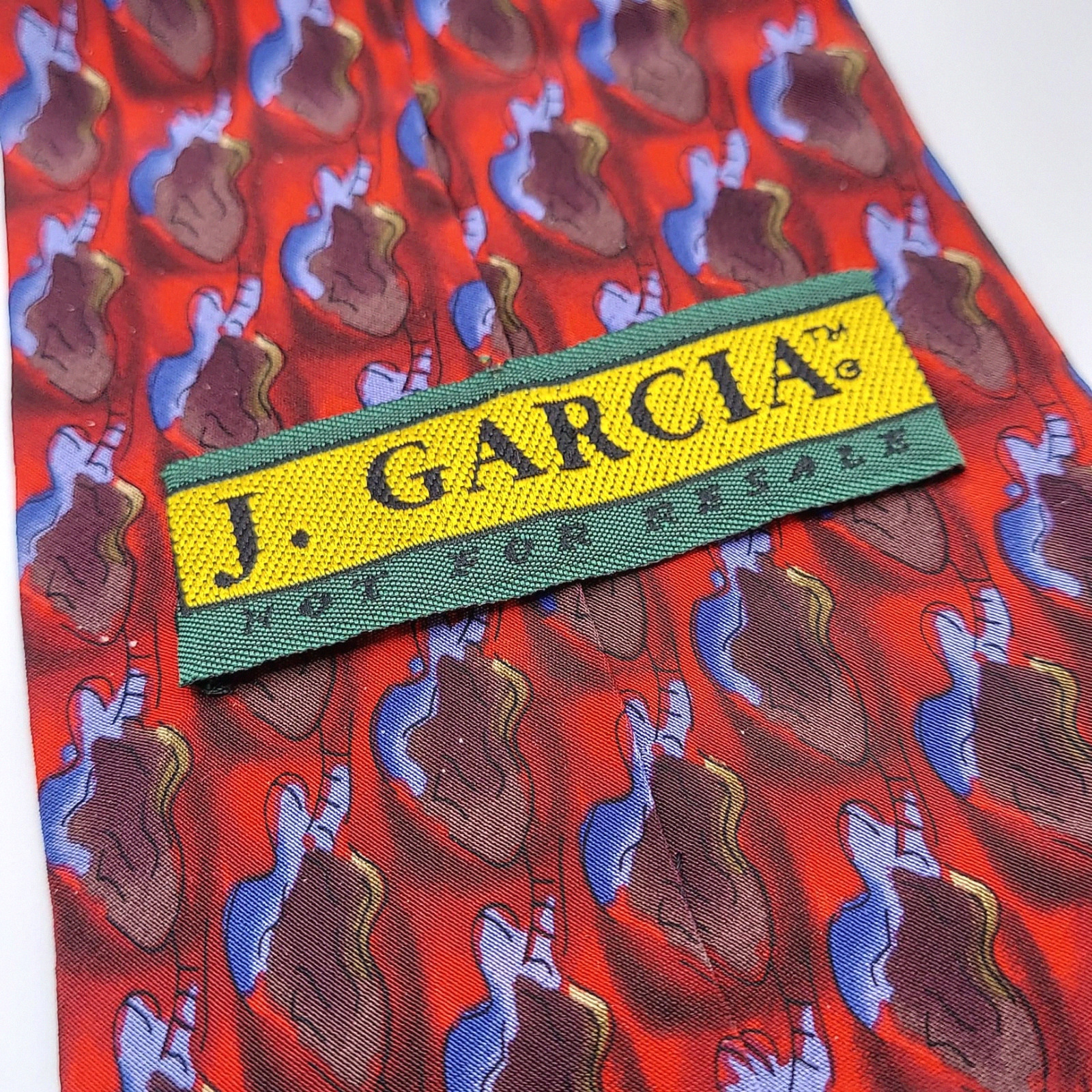 J Garcia Men's Silk Necktie Jerry Mens Hand Made … - image 4