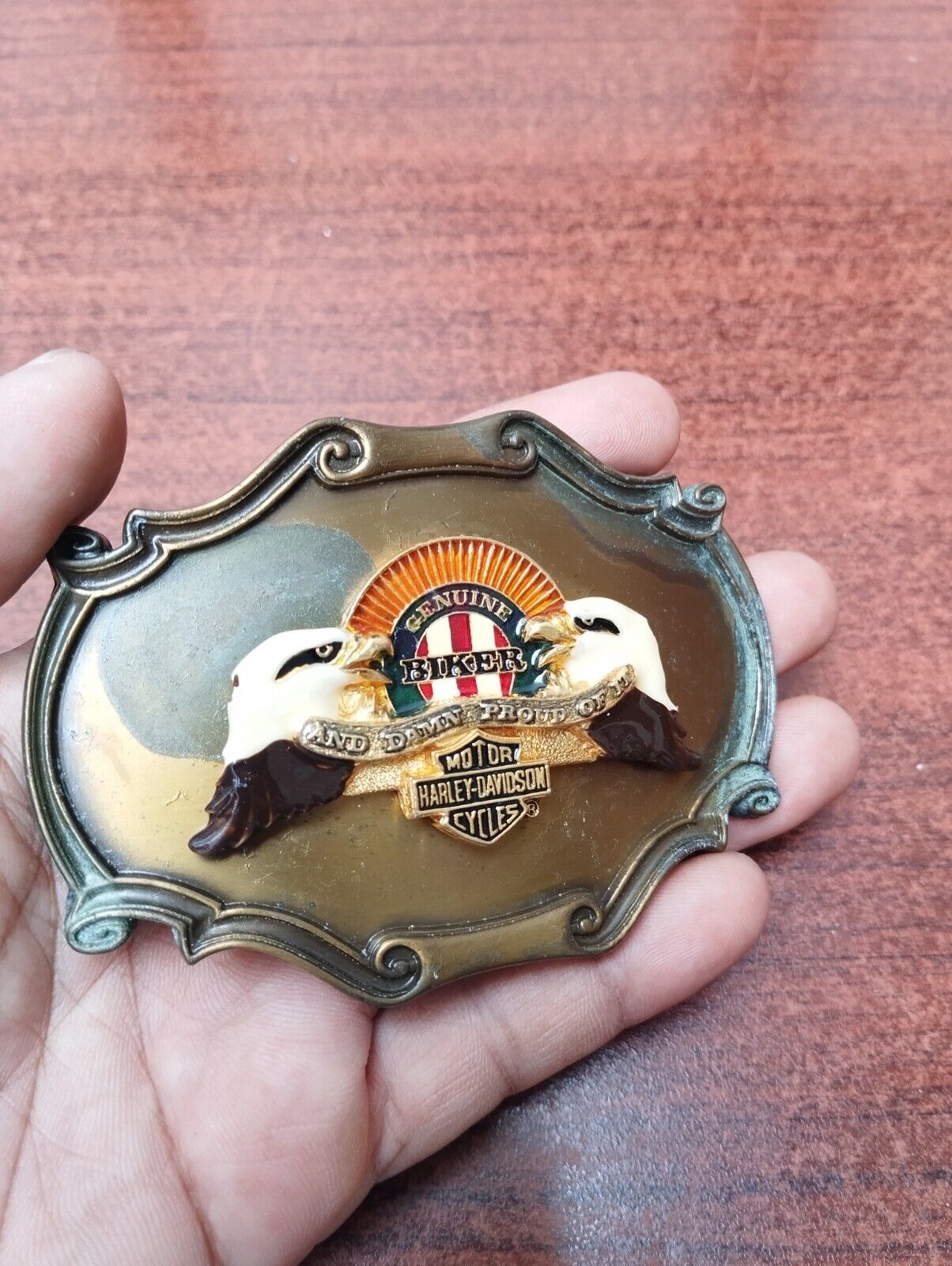 Harley Davidson Belt Buckle @1978 Raintree - image 2