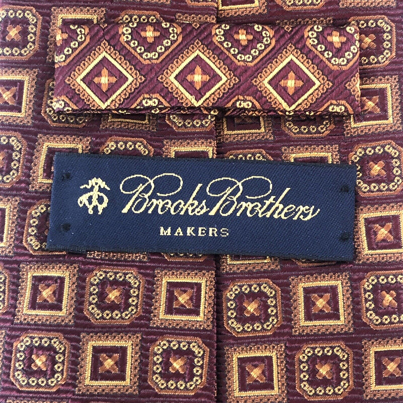 Pristine Brooks Brothers Makers Tie Burnt Orange … - image 2