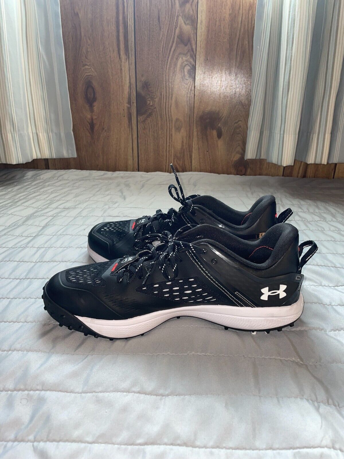 Size 11.5 - Under Armour Yard TF Black White - image 5