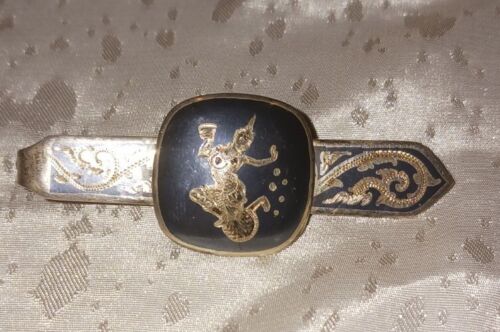 Vintage/Antique Sterling Amfarco 2" Tie Clip Men'… - image 1