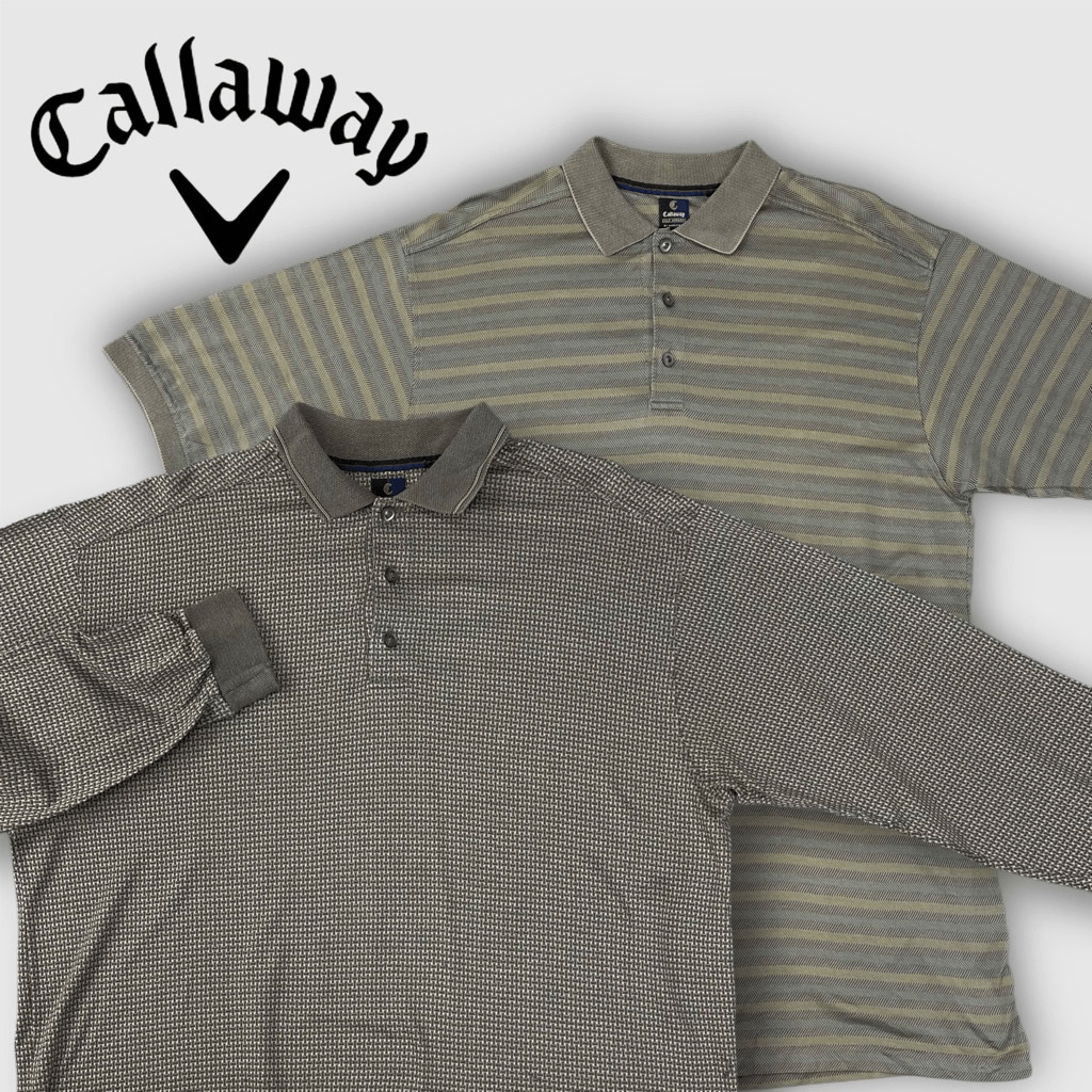 Lot of Two VTG Callaway Golf Shirts Mens XL 80s L… - image 1