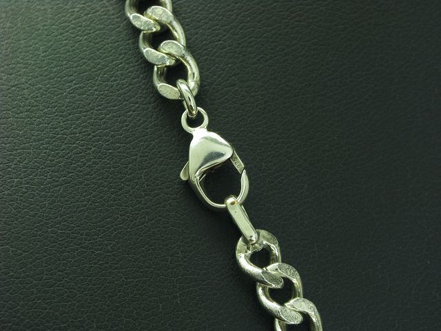 925 Sterling Silver Curb Chain/Necklace / Real Si… - image 3