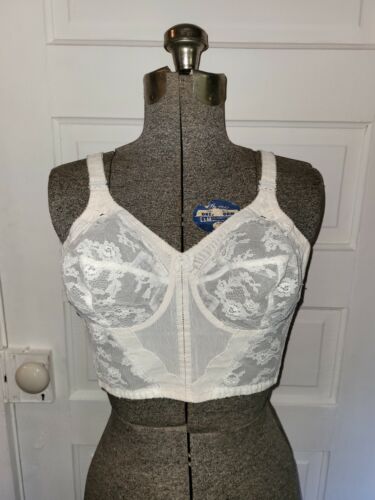 Vintage Lingerie Sky Bali Bra Bustier 3302 38B Whi