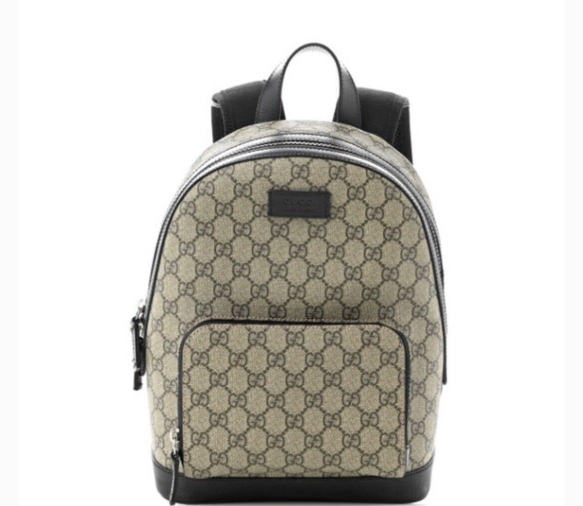 Authentic Gucci GG Supreme Monogram unisex backpa… - image 1