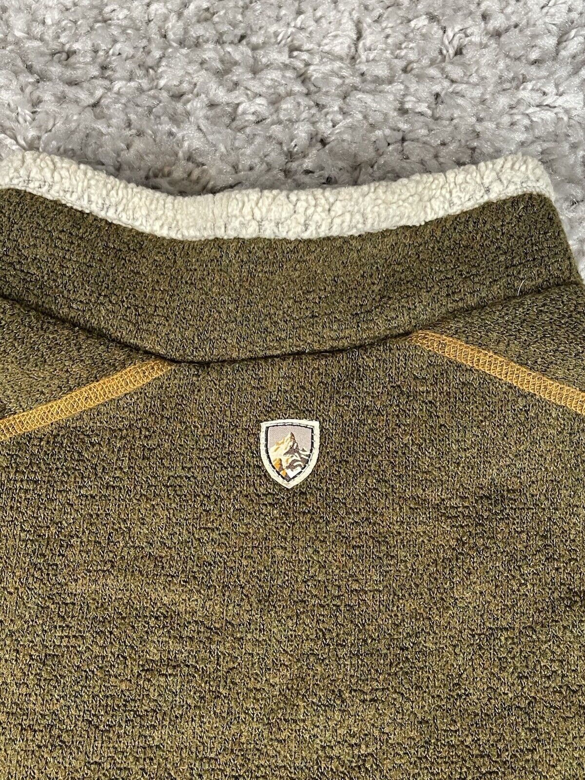 Kuhl Pullover Mens M Medium Brown 1/4 Zip Alpaca … - image 8