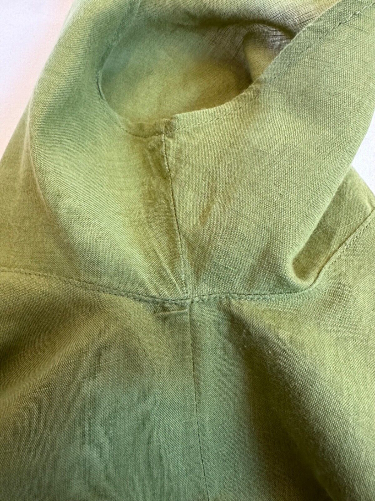 Gudrun Sjoden Size M Green Cotton Linen Lagenlook… - image 17