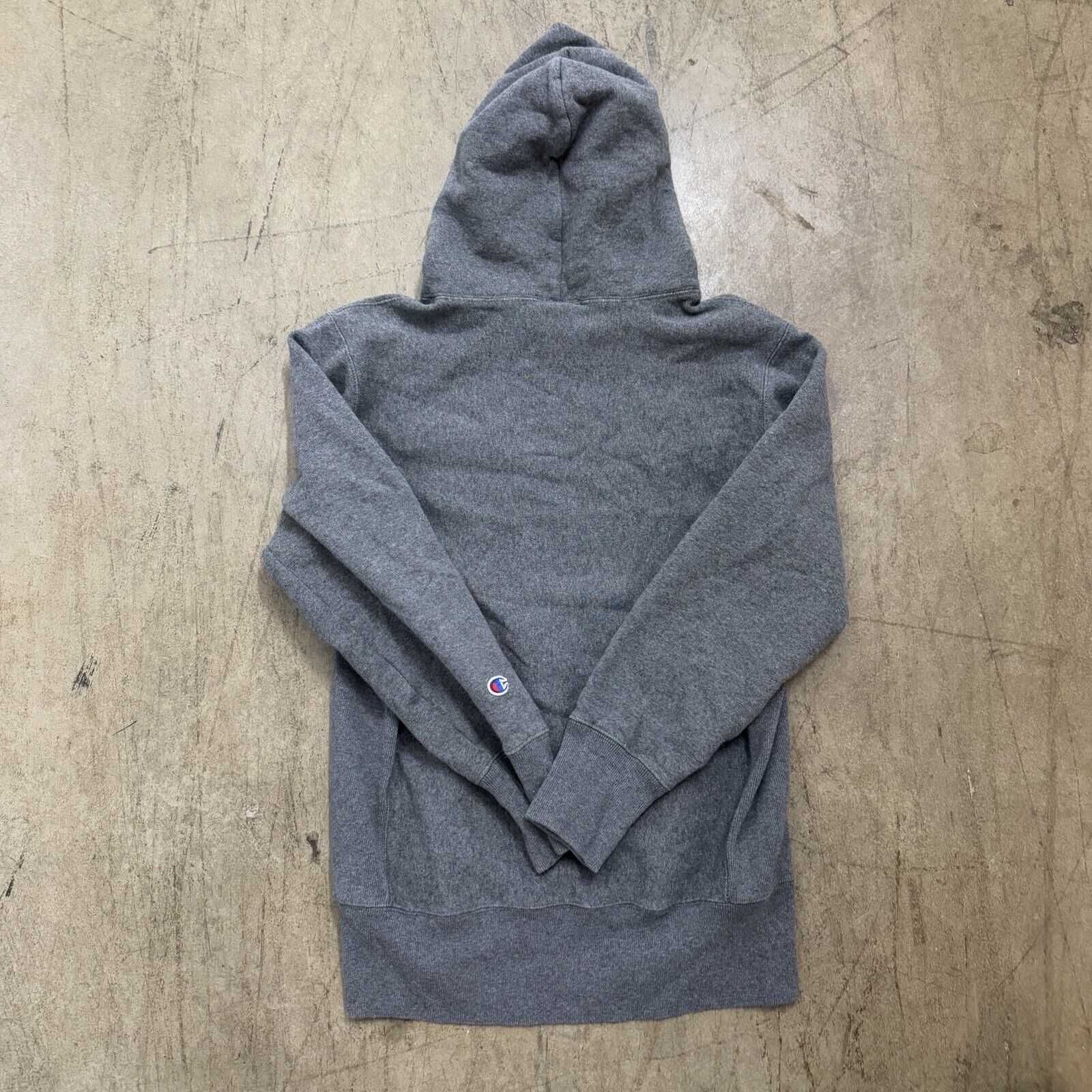 Vtg 70s Champion Reverse Weave Grey Blank Hoodie … - image 6