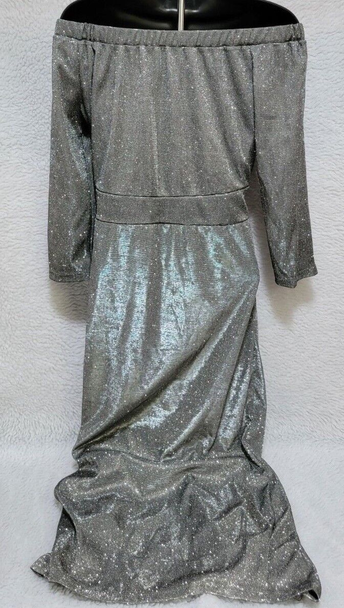 Womens Dress Size M L Medium Large Silver Black G… - image 10