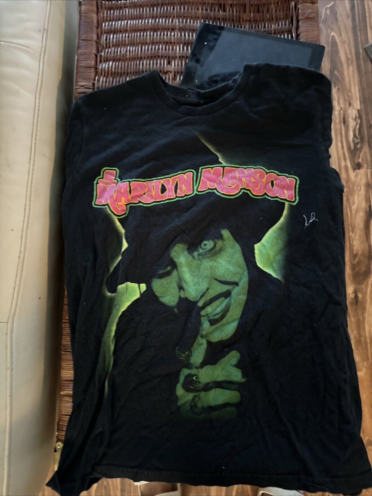 Marilyn Manson Adult Medium Black T-Shirt - image 2