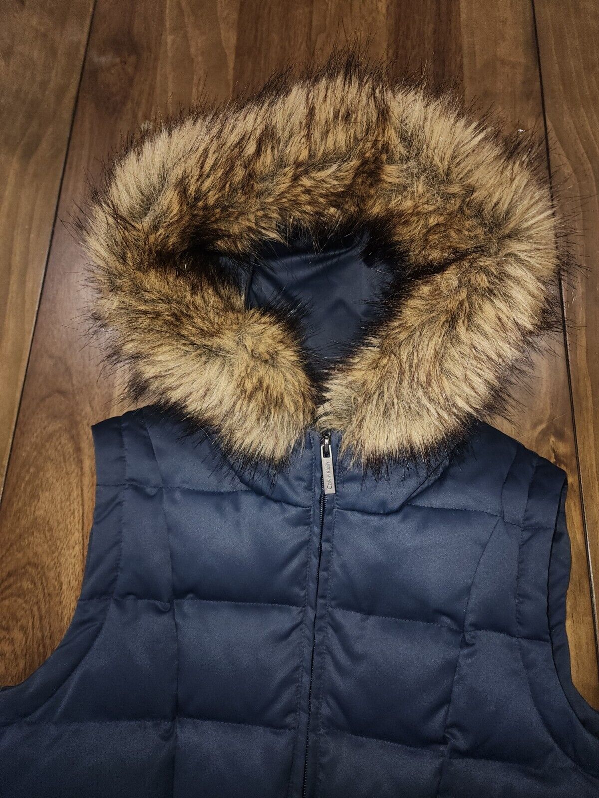 Calvin Klein Dark Blue Quilted Sleeveless Puffer … - image 3