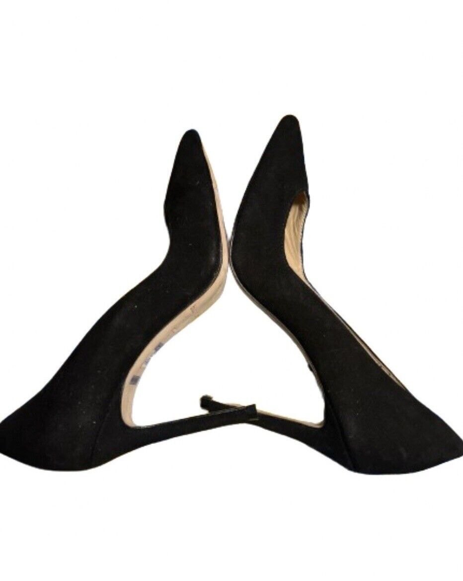 Black Suede Studio Suede Stiletto Black Pumps Siz… - image 2