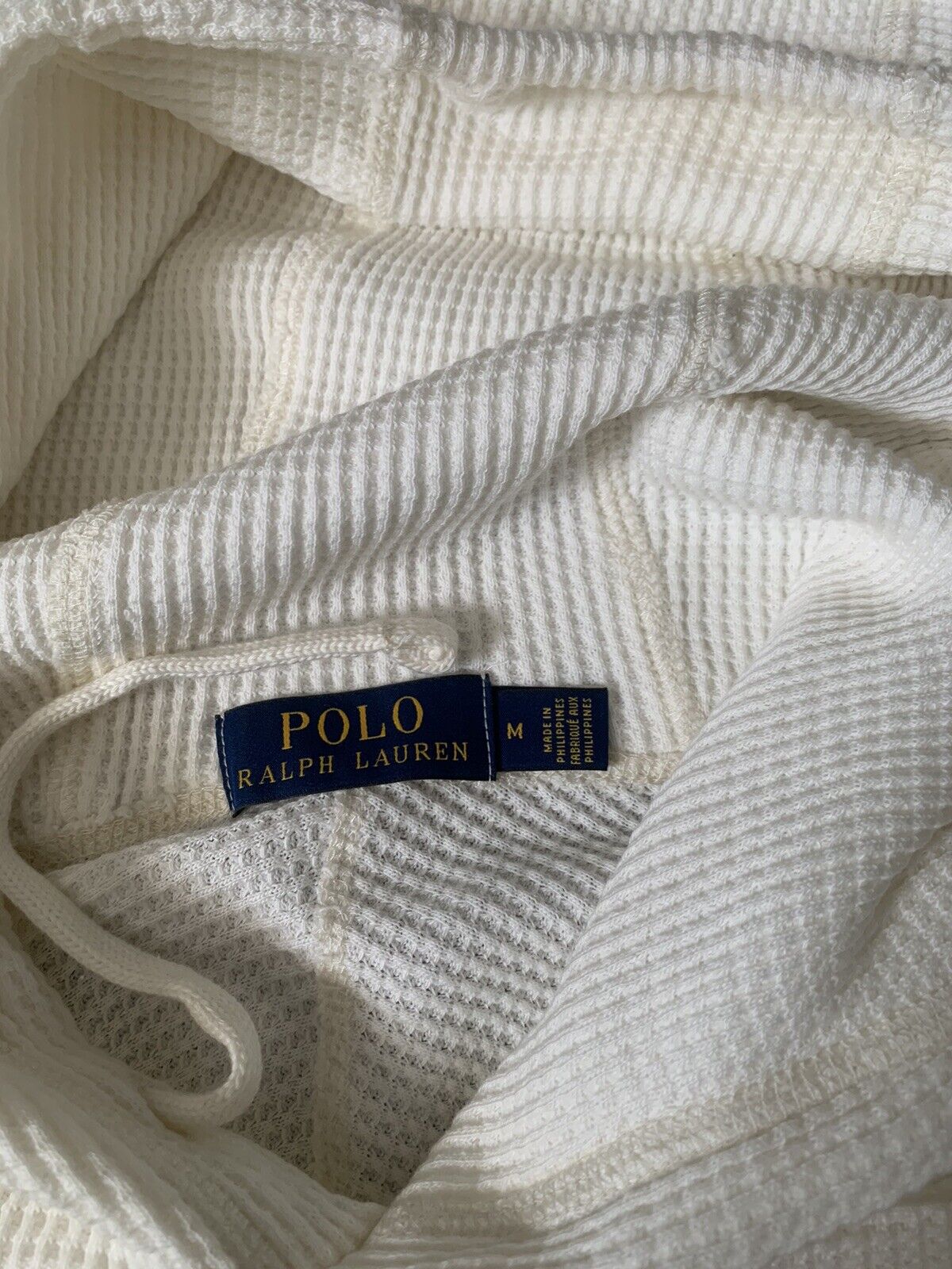 vtg polo ralph lauren mens white hoodie - image 5