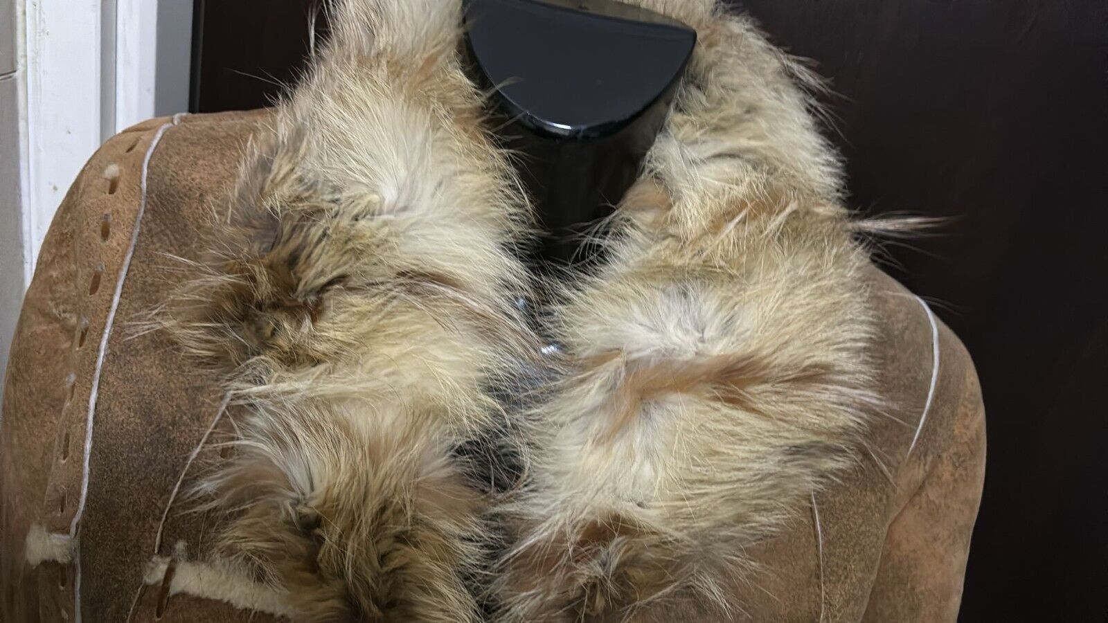 Shearling Genuine Leather Sheepskin Coat Used Wom… - image 3